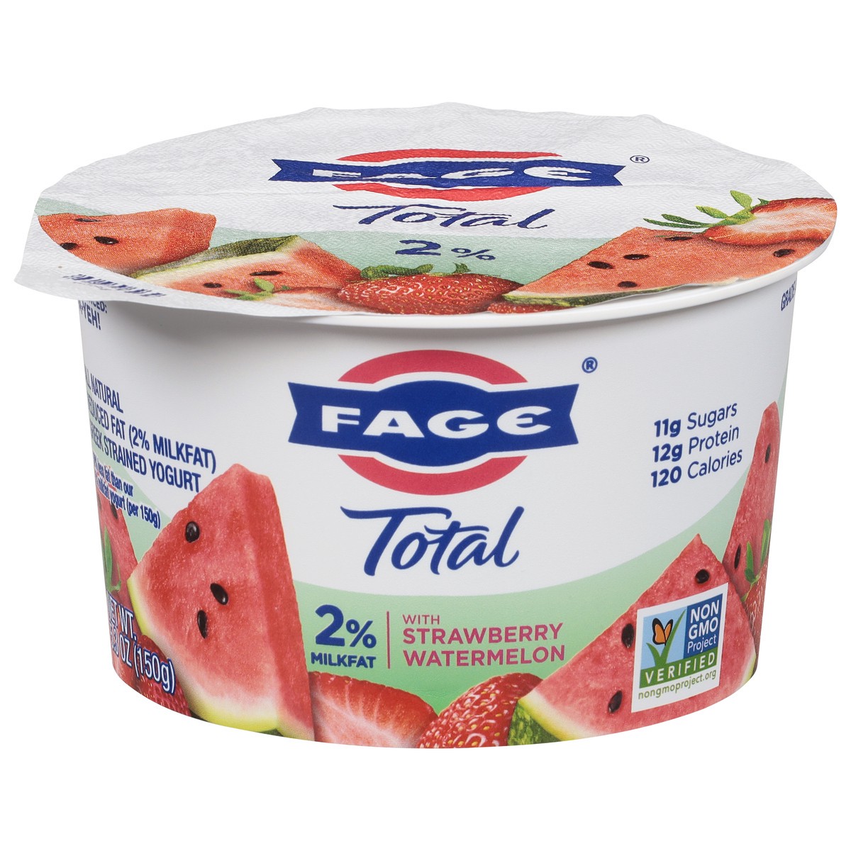 slide 1 of 7, FAGE Total 2% Strawberry-Watermelon, 5.3 oz