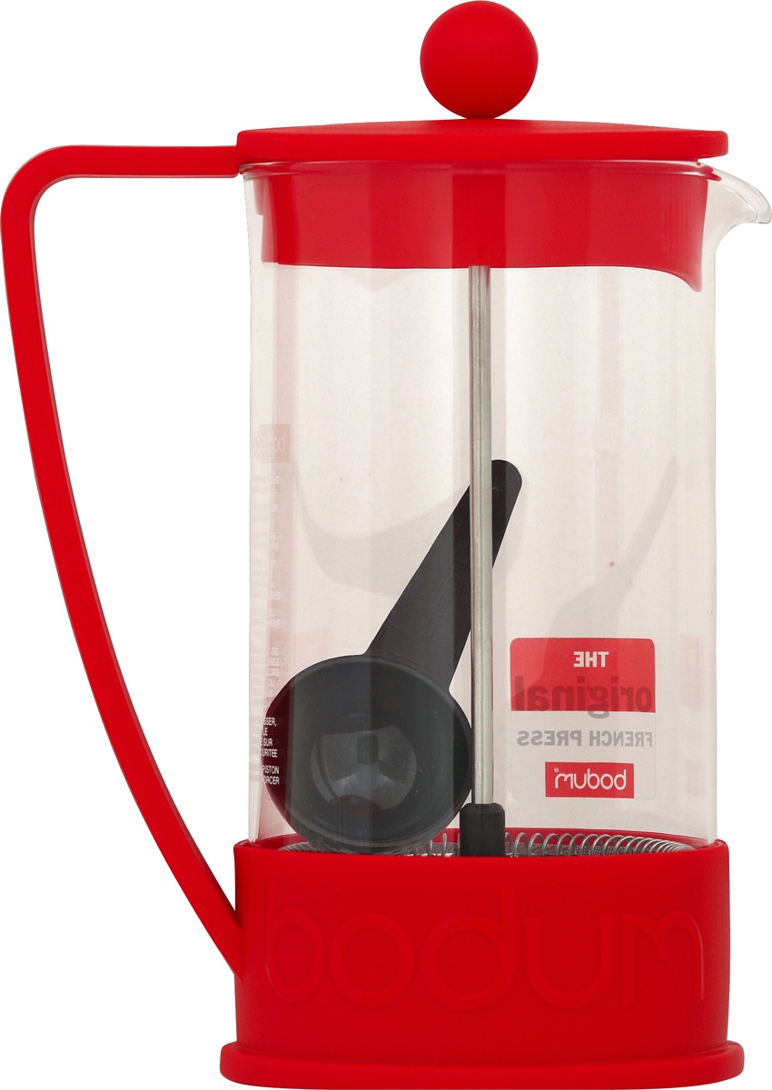slide 2 of 2, Bodum 8 Cup French Press Coffee Maker - Red, 1 ct