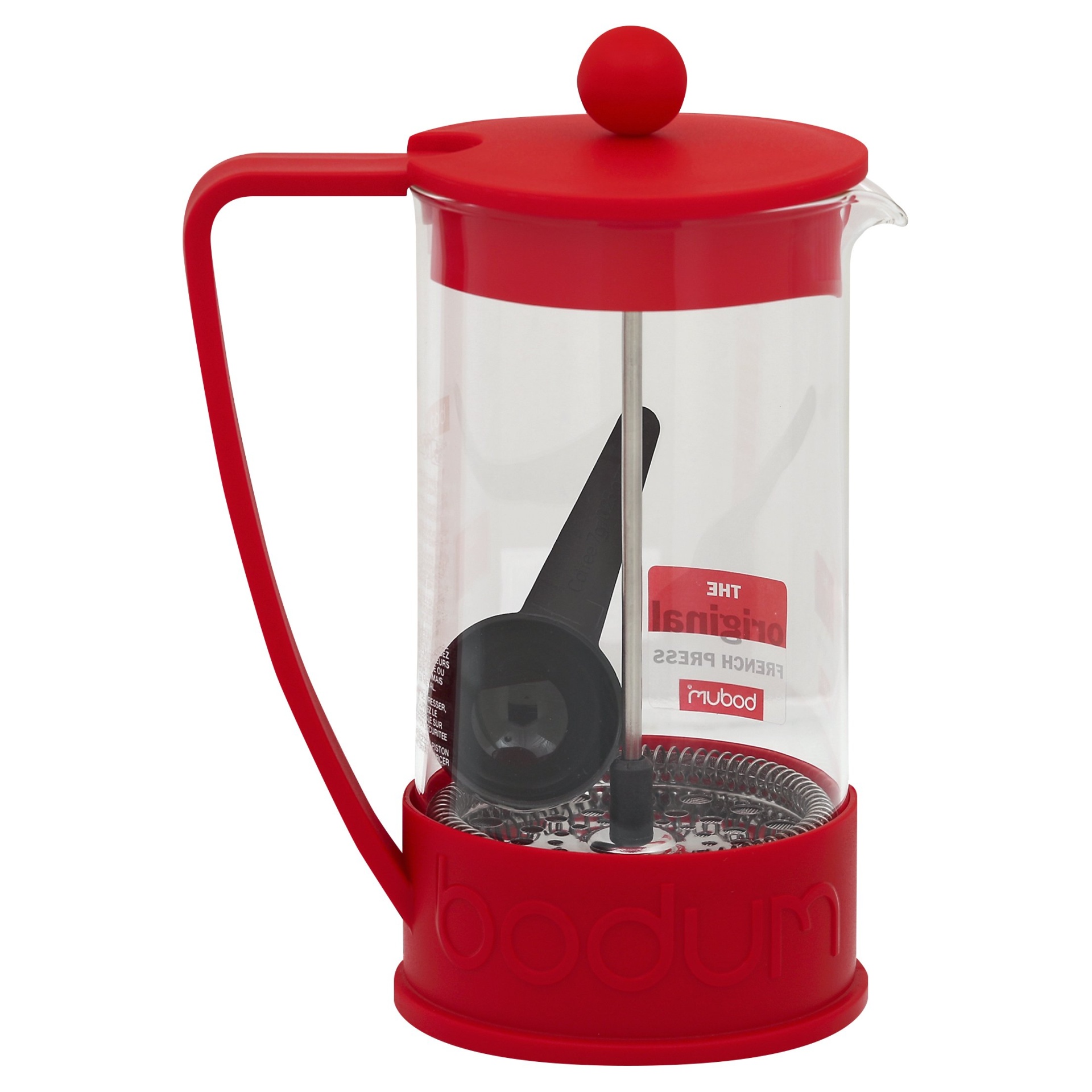 slide 1 of 2, Bodum 8 Cup French Press Coffee Maker - Red, 1 ct