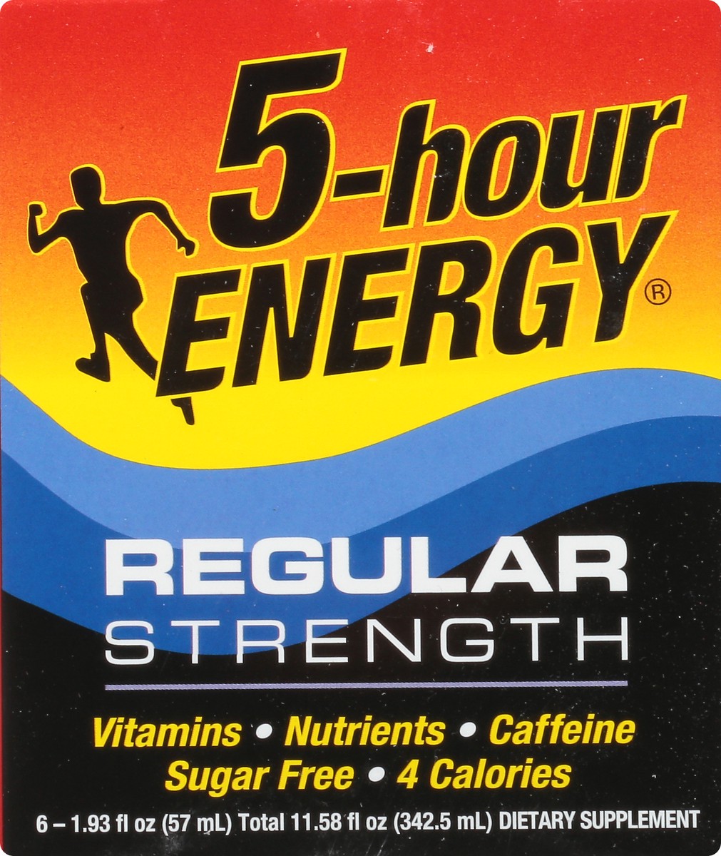slide 6 of 9, 5-hour ENERGY Shot, Regular Strength, Grape, 6 ct