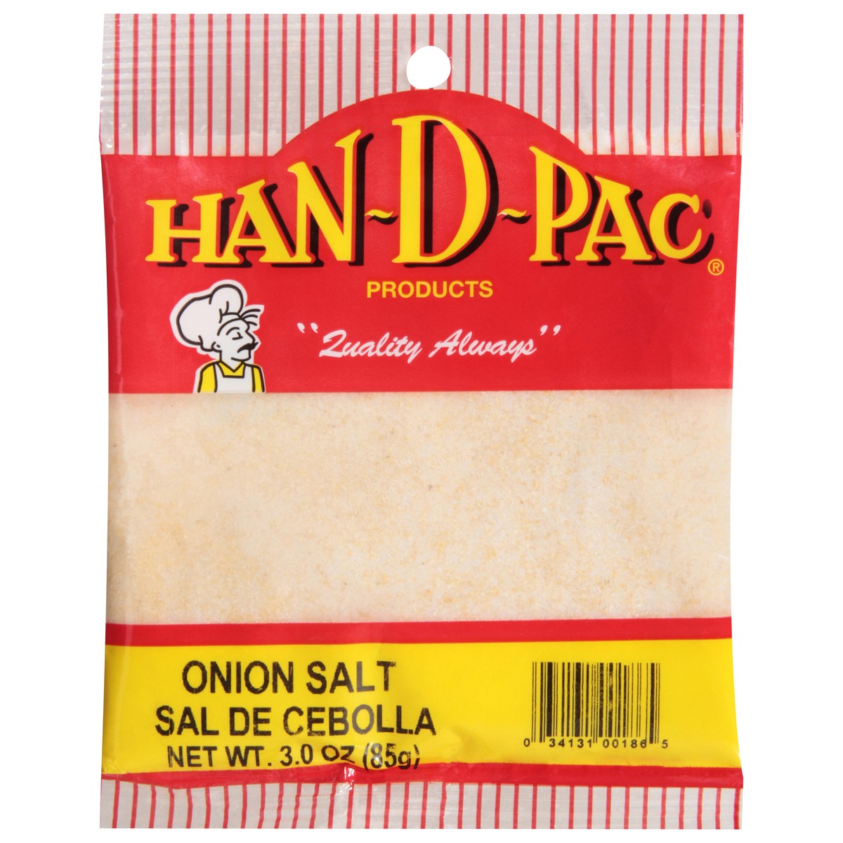 slide 8 of 11, Han-D-Pac Onion Salt 3.0 oz, 3 oz
