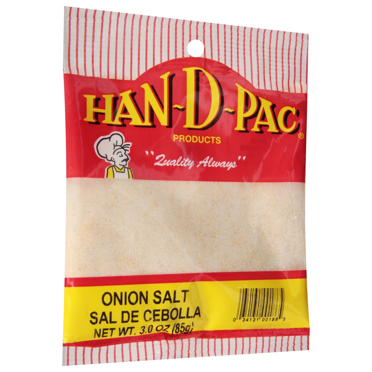 slide 2 of 11, Han-D-Pac Onion Salt 3.0 oz, 3 oz