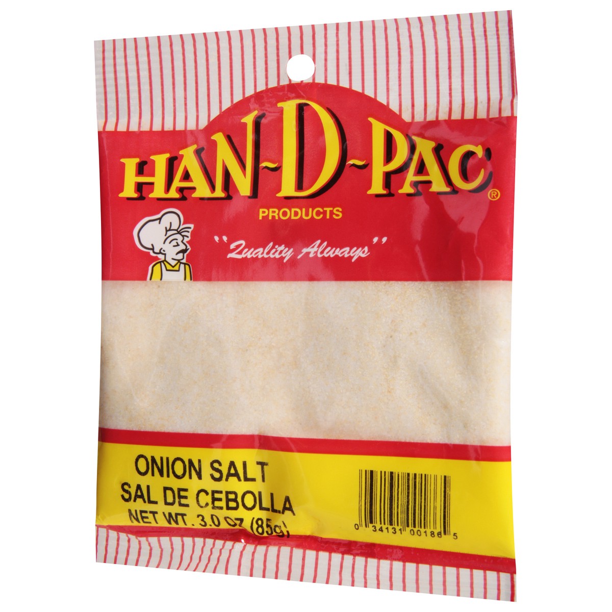 slide 3 of 11, Han-D-Pac Onion Salt 3.0 oz, 3 oz