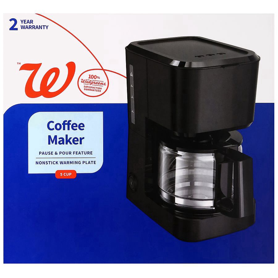 slide 2 of 2, Walgreens Coffee Maker 5 Cup, 1 ct