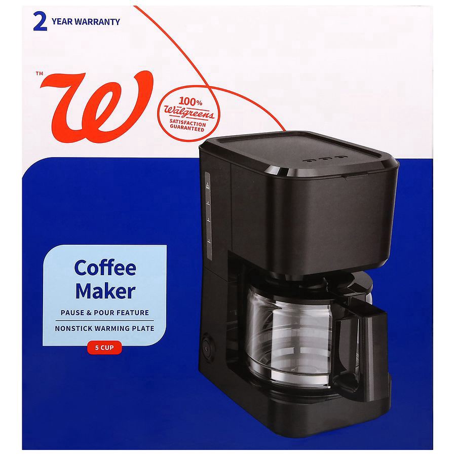 slide 1 of 2, Walgreens Coffee Maker 5 Cup, 1 ct