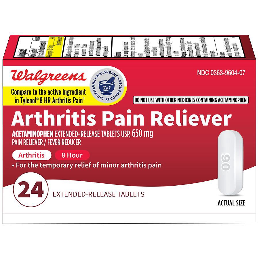 slide 1 of 3, Walgreens Arthritis Pain Reliever Tablets, 24 ct