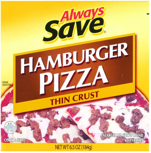 slide 1 of 1, Always Save Hamburger Pizza, 5.2 oz