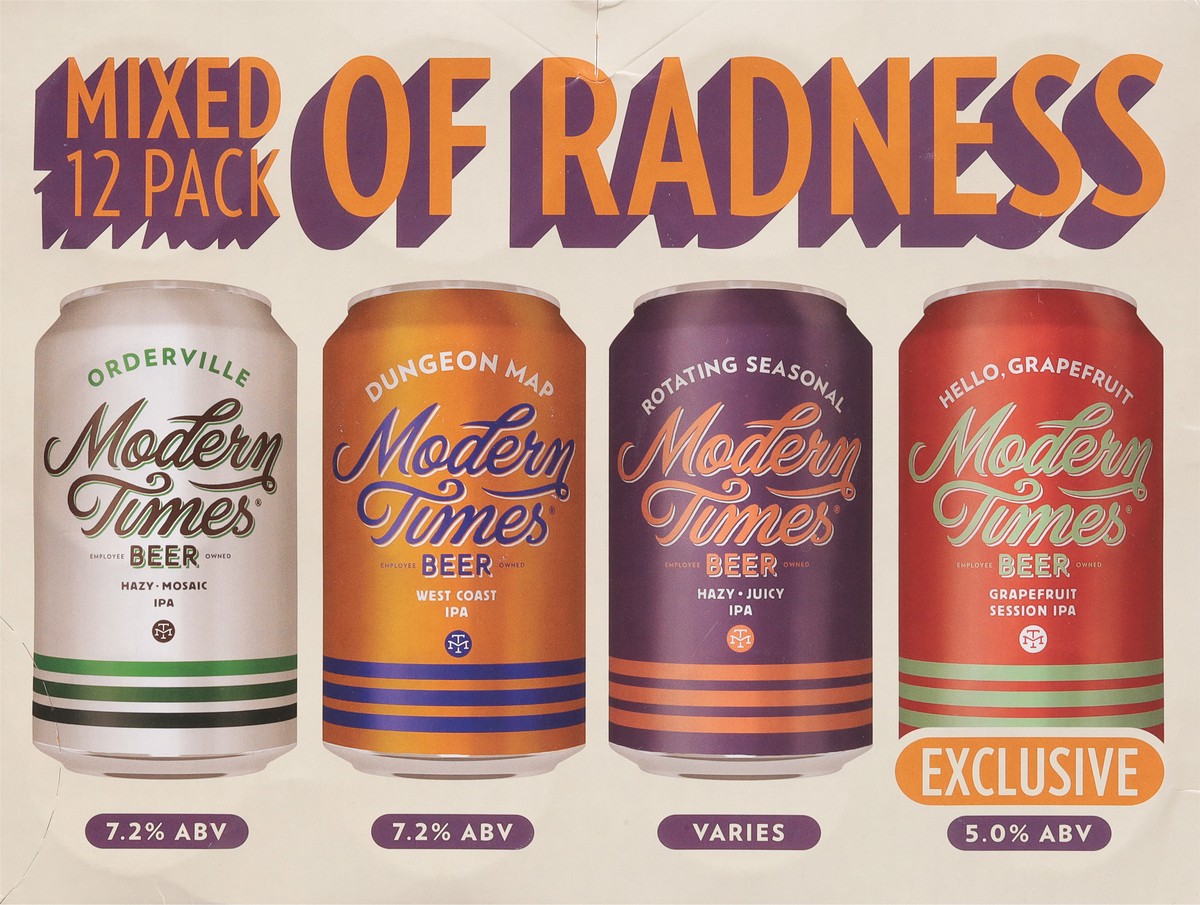 slide 7 of 9, Modern Times Beer Mixed Pack 12 - 12 oz Cans, 12 ct