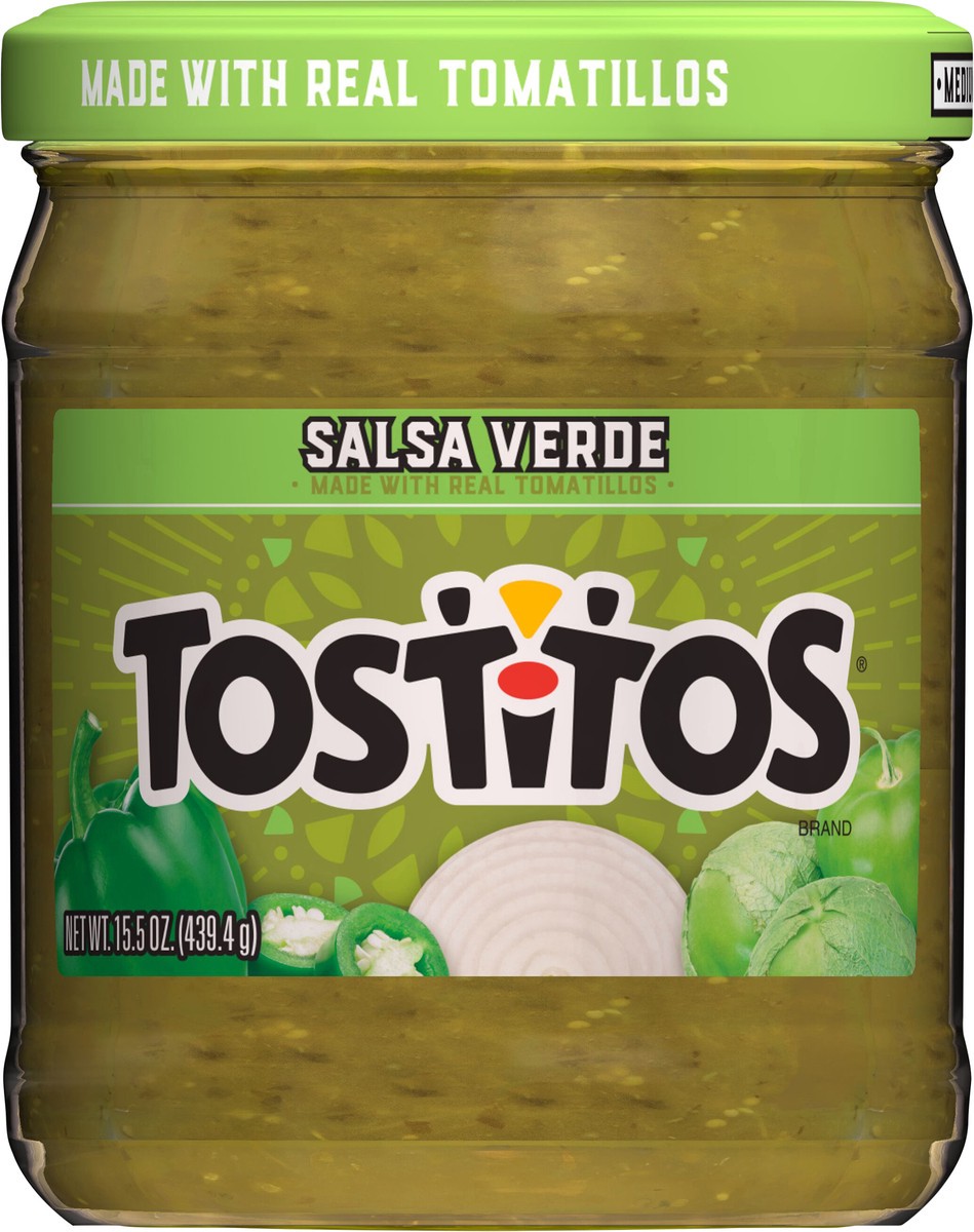 slide 1 of 14, Tostitos Salsa Verde Medium 15.5 Oz, 15.5 oz