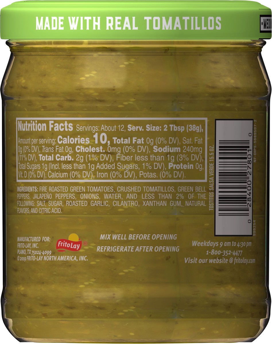 slide 3 of 14, Tostitos Salsa Verde Medium 15.5 Oz, 15.5 oz