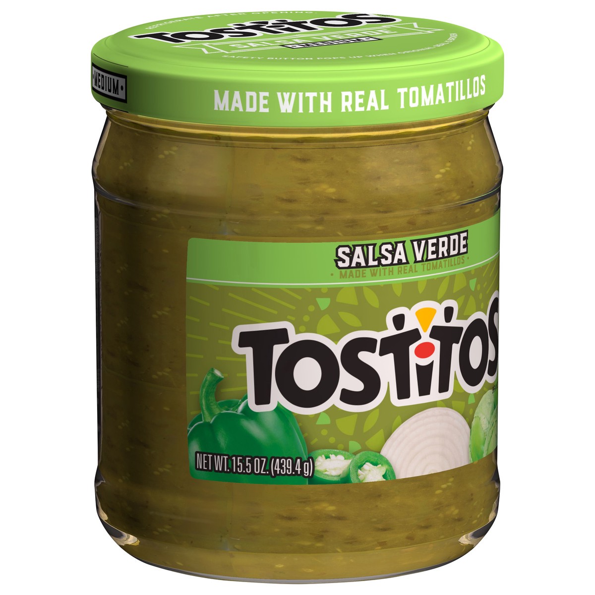 slide 7 of 14, Tostitos Salsa Verde Medium 15.5 Oz, 15.5 oz