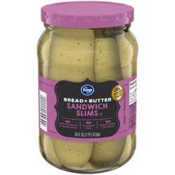 Kroger Gluten Free Bread & Butter Pickle Sandwich Slims