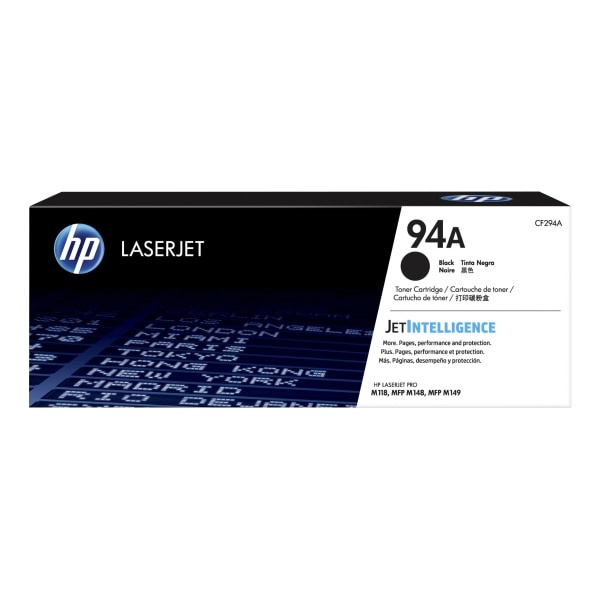 slide 1 of 2, HP 94A Black Original Laserjet Toner Cartridge (Cf294A), 1 ct