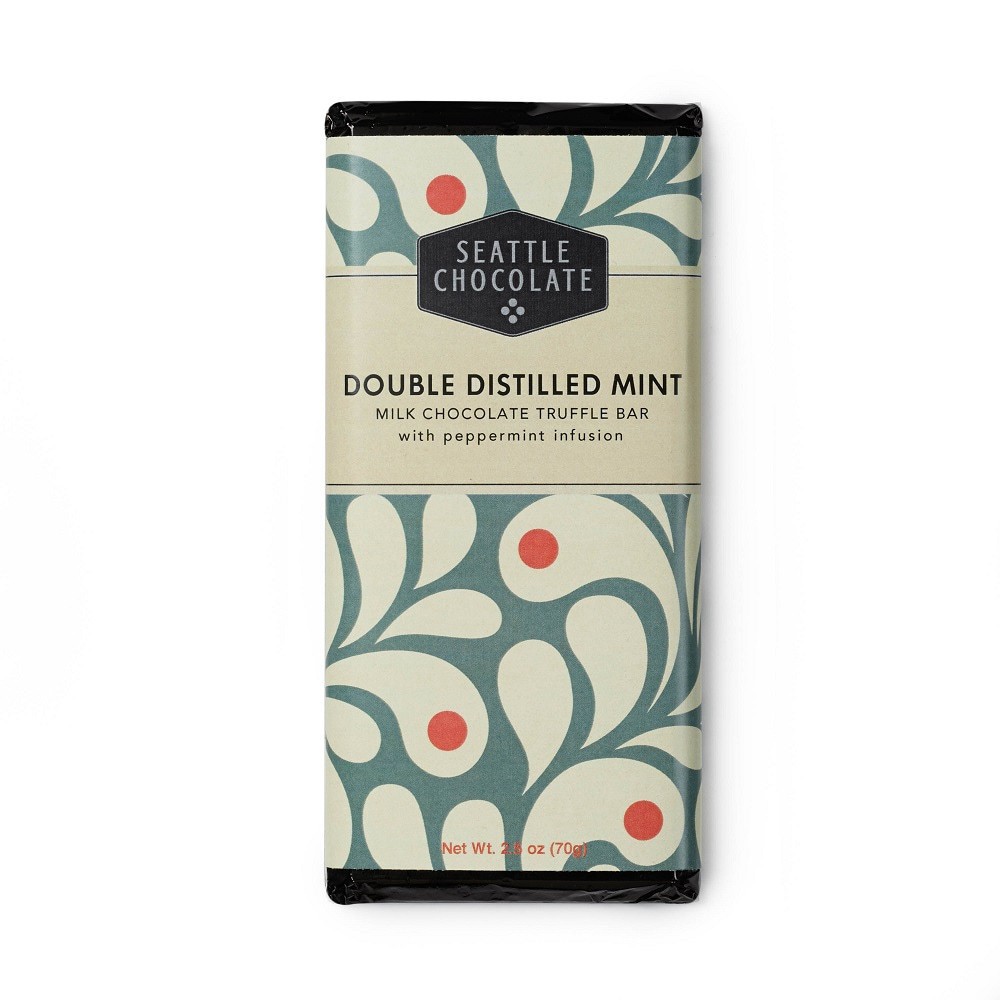 slide 1 of 1, Seattle Chocolate Truffle Bar, Milk Chocolate, Meltaway Mint, 2.5 oz