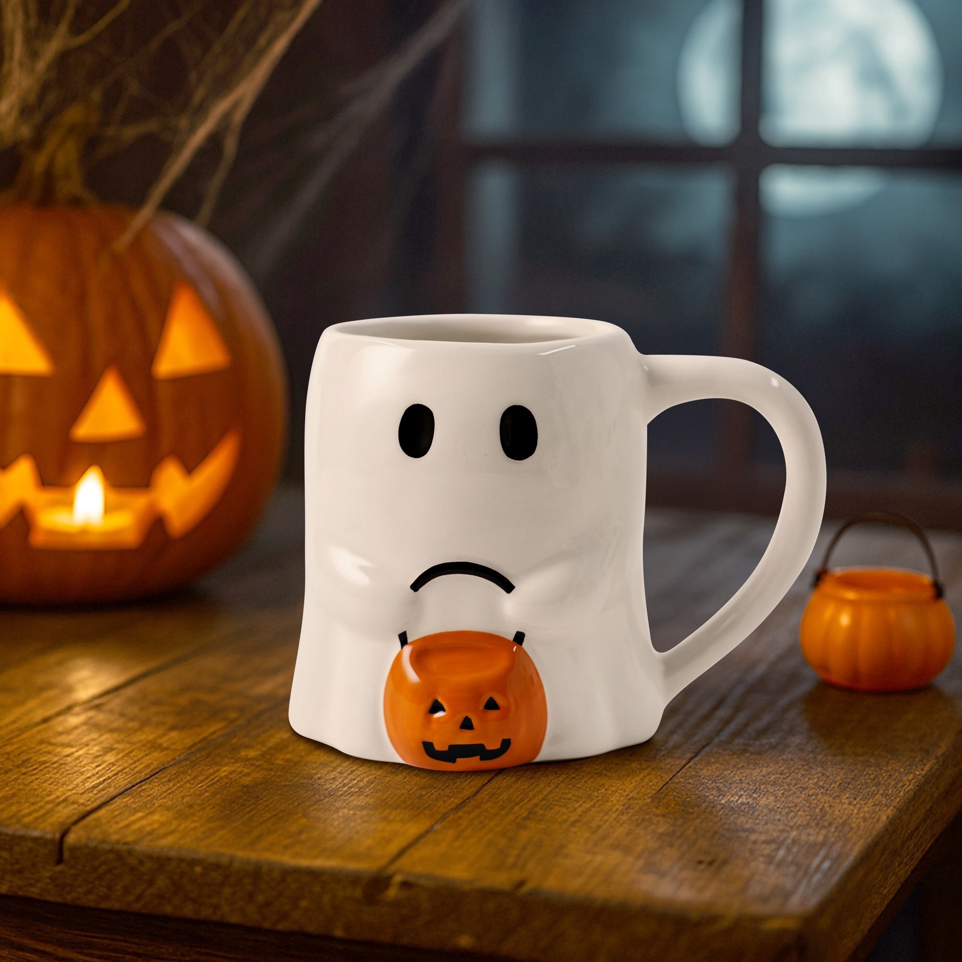 slide 3 of 3, 13.5oz. Ghost Ceramic Mug By Ashland, 13.5 oz