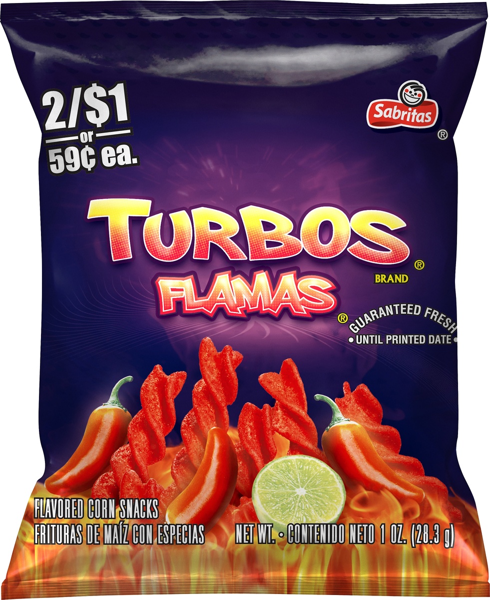 slide 4 of 5, Fritos Turbos Flamas, 1 oz