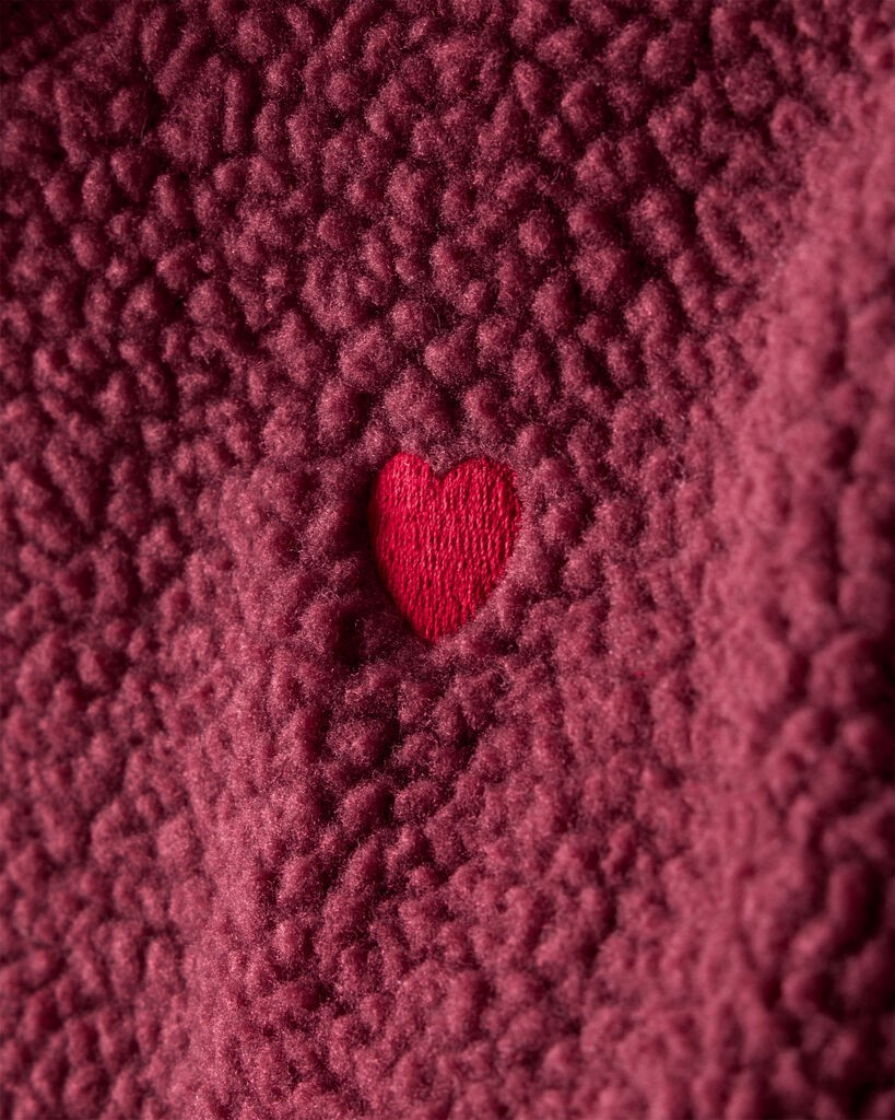 slide 3 of 3, Oshkosh Girls Microfleece Long-Sleeve Zip-Up Jacket - Pink Pink 12, 1 ct