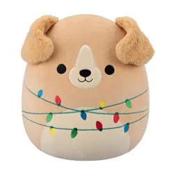 Squishmallows Golden Retriever Christmas Plush