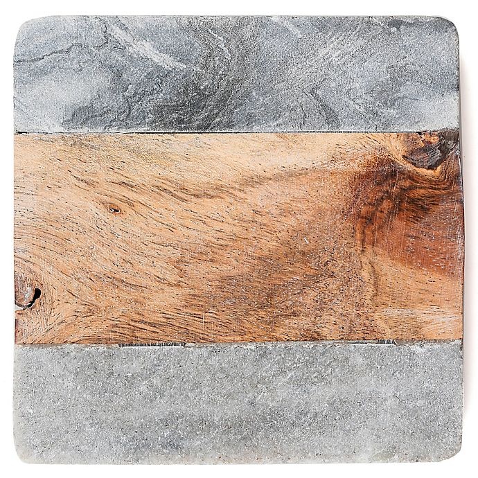 slide 1 of 1, Thirstystone Marble Square Coaster, 1 ct