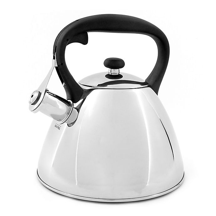 slide 1 of 2, Prime Gourmet Polished Stainless Steel Tea Kettle, 2.5 qt