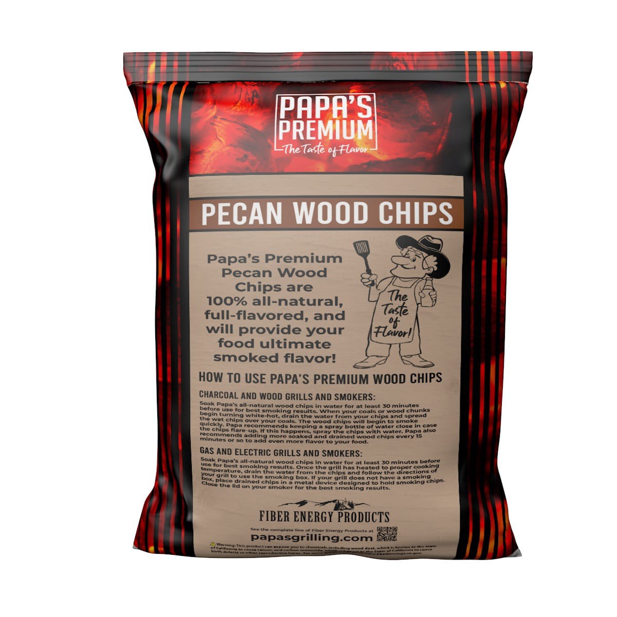 slide 2 of 2, PAPA's The Taste of Flavor Pecan 192-Cu in Wood Chips, 1 ct