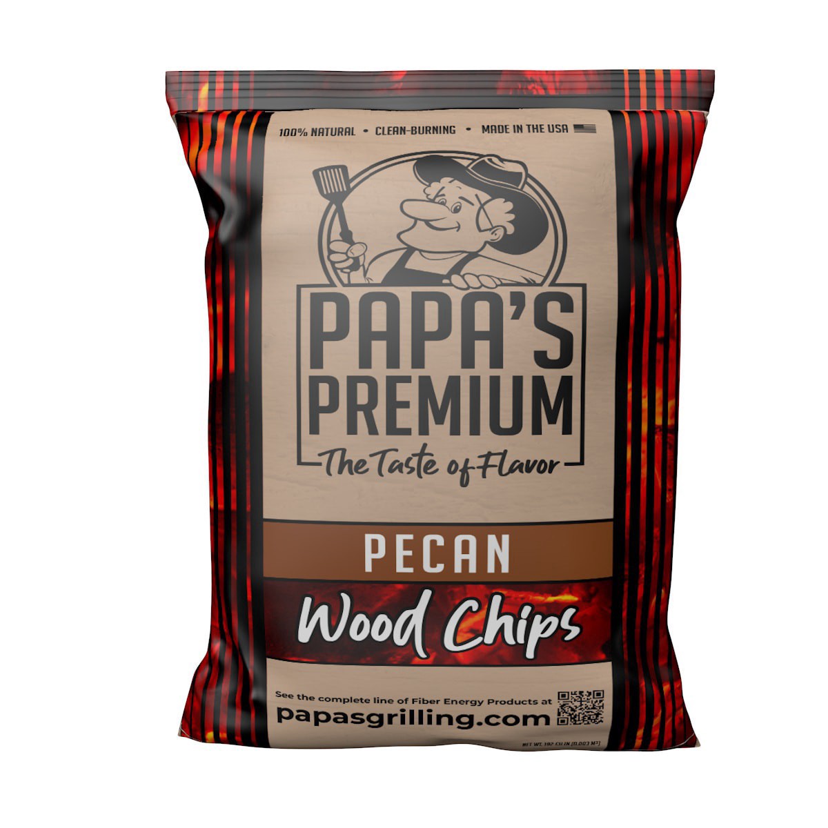 slide 1 of 2, PAPA's The Taste of Flavor Pecan 192-Cu in Wood Chips, 1 ct