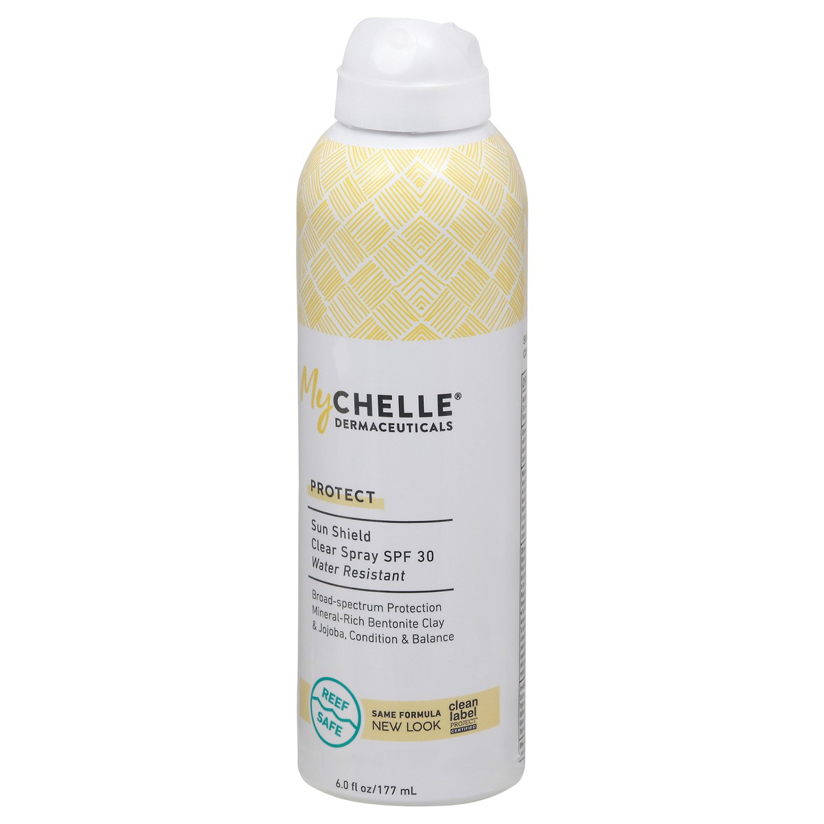 slide 4 of 9, MyChelle SPF 30 Protect Sun Shield Clear Spray 6.0 fl oz, 6 fl oz