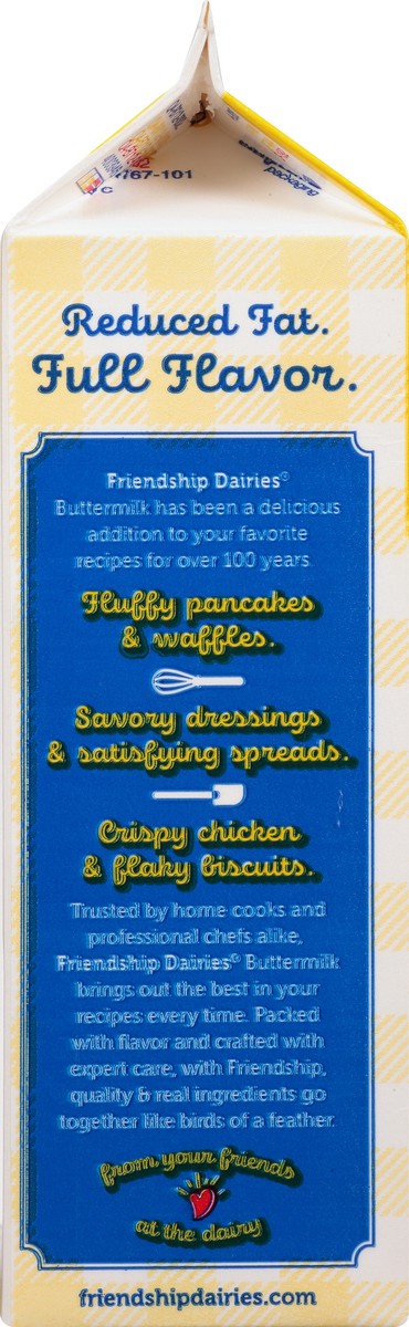 slide 12 of 13, Friendship Dairies Buttermilk, Traditional Flavor, Cultured, Light, 1 qt