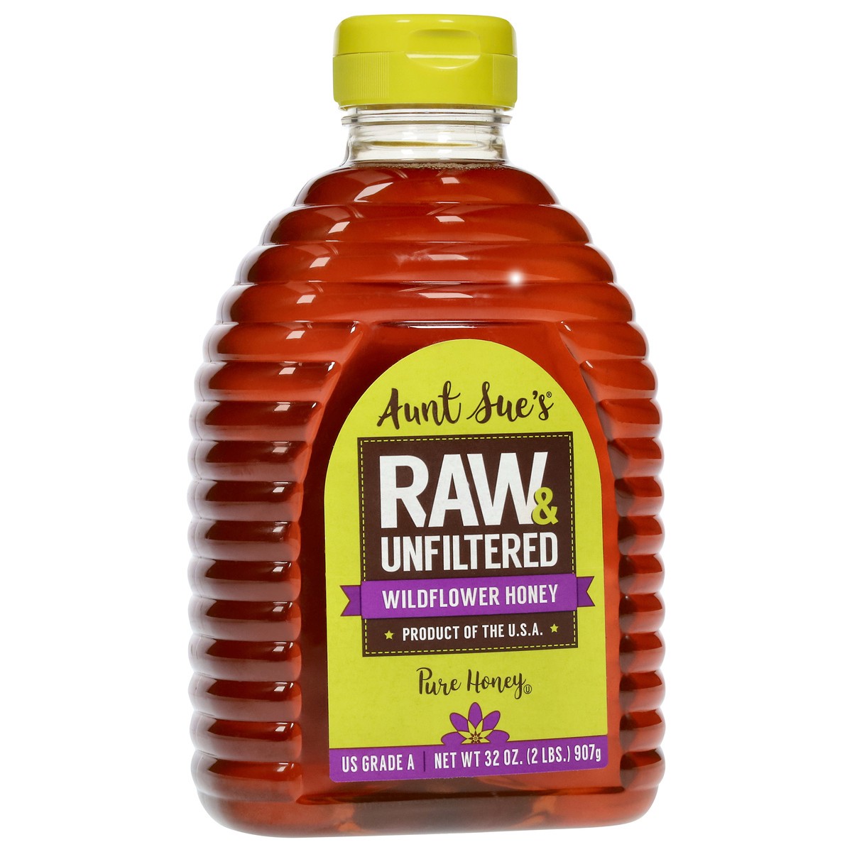 slide 9 of 9, Aunt Sue's Raw & Unfiltered Wildflower Honey 32 oz, 32 oz