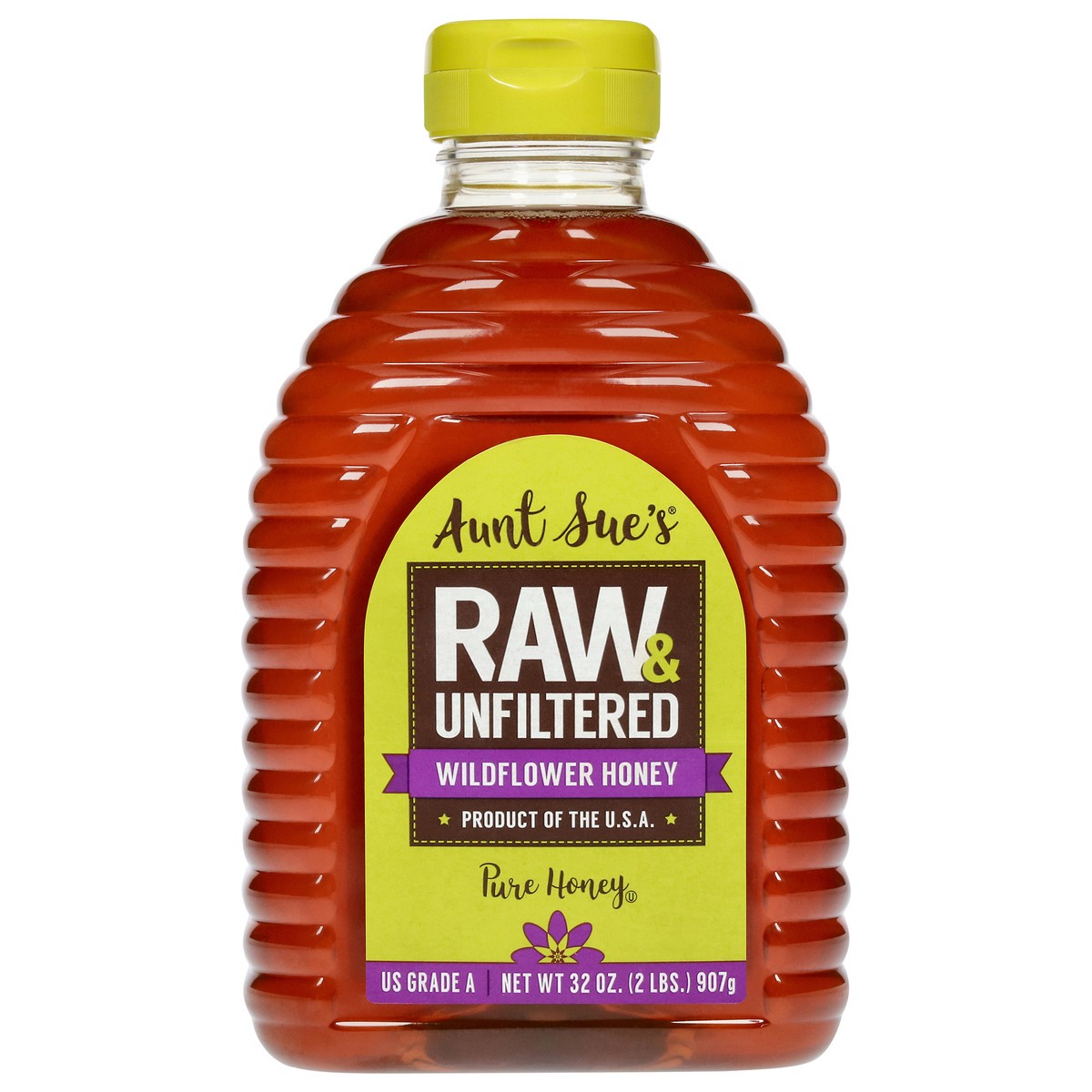 slide 1 of 9, Aunt Sue's Raw & Unfiltered Wildflower Honey 32 oz, 32 oz