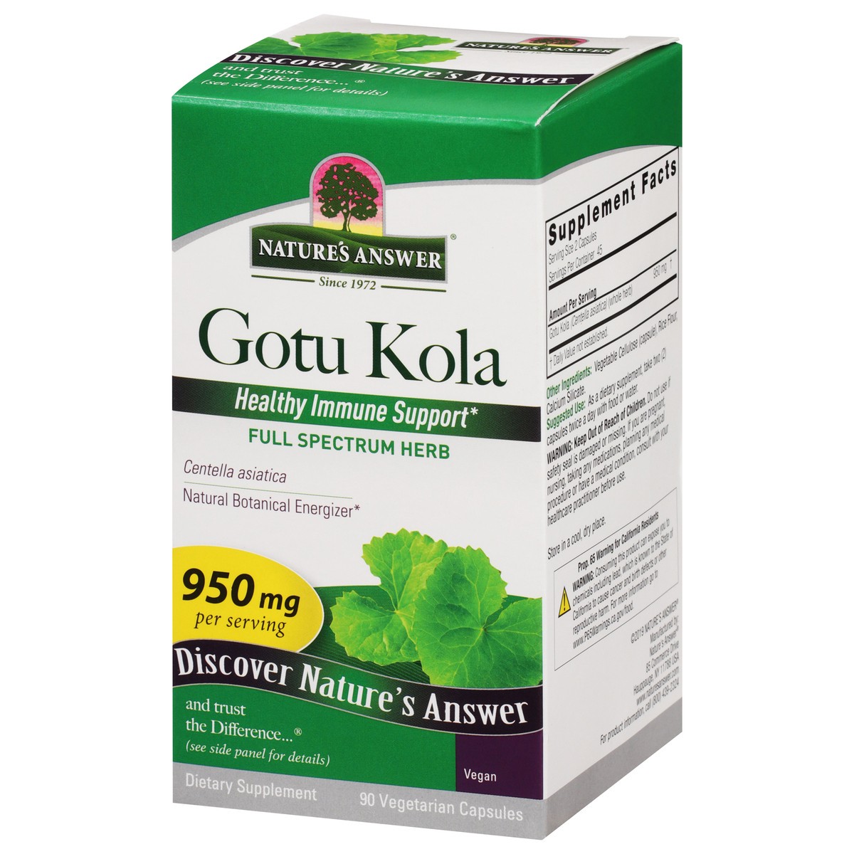 slide 5 of 13, Nature's Answer Natures Answer Gotu-kola Herb, 90 ct