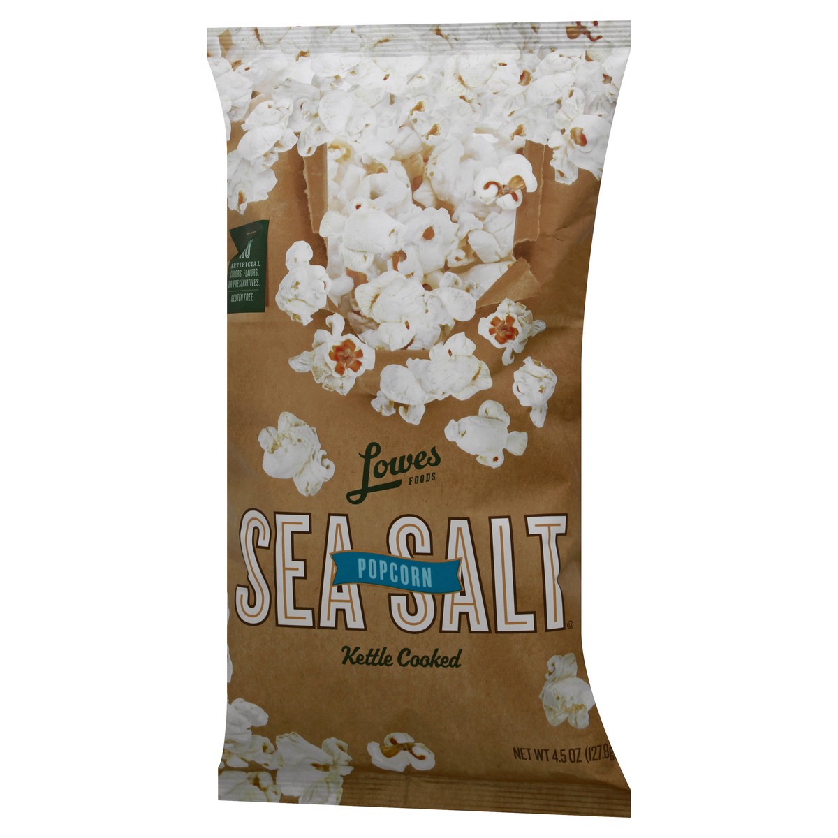 slide 5 of 10, Lowes Foods Sea Salt Kettle Cooked Popcorn, 4.5 oz