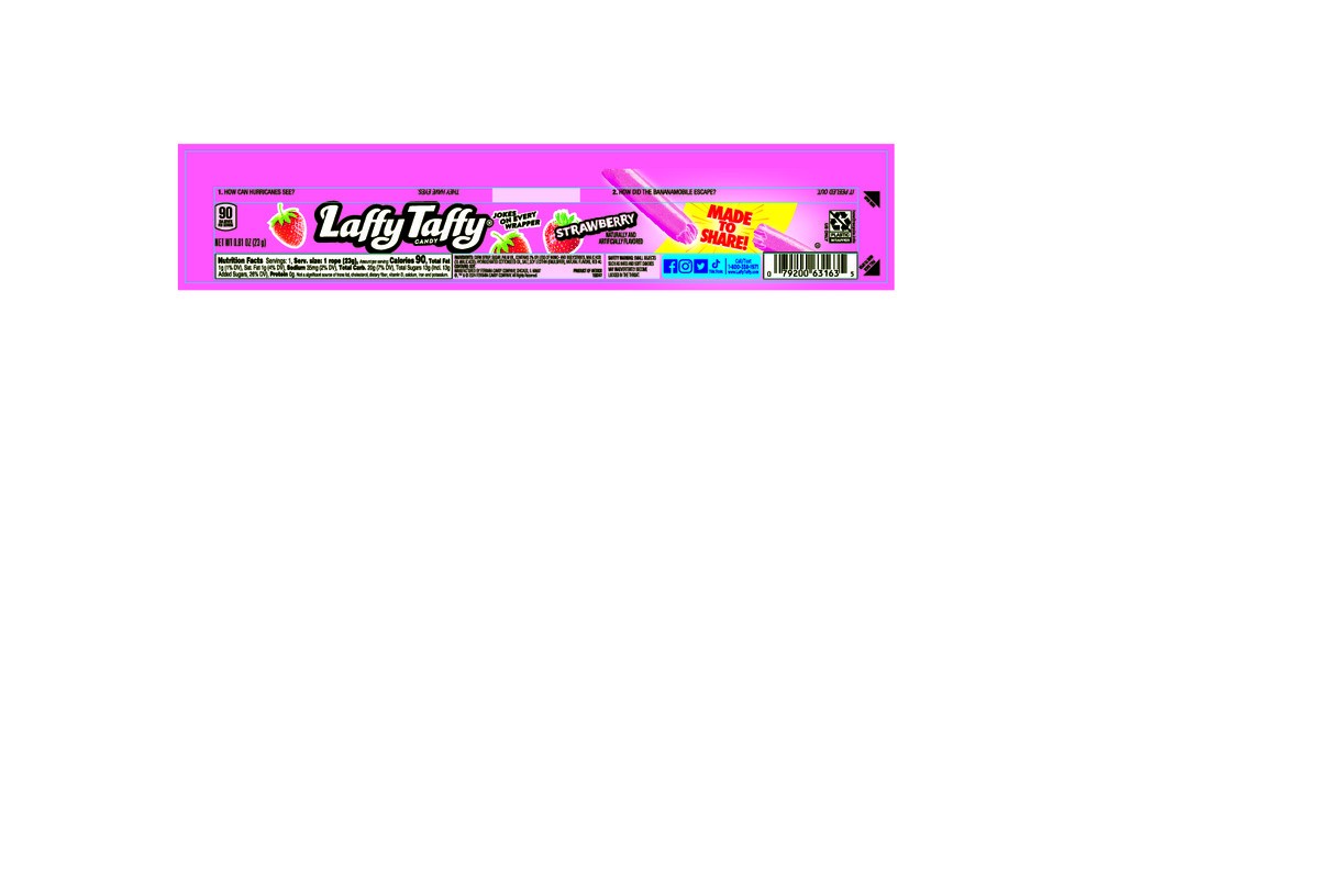 slide 11 of 13, Laffy Taffy Strawberry Candy 24 - 0.81 oz Ropes, 24 ct