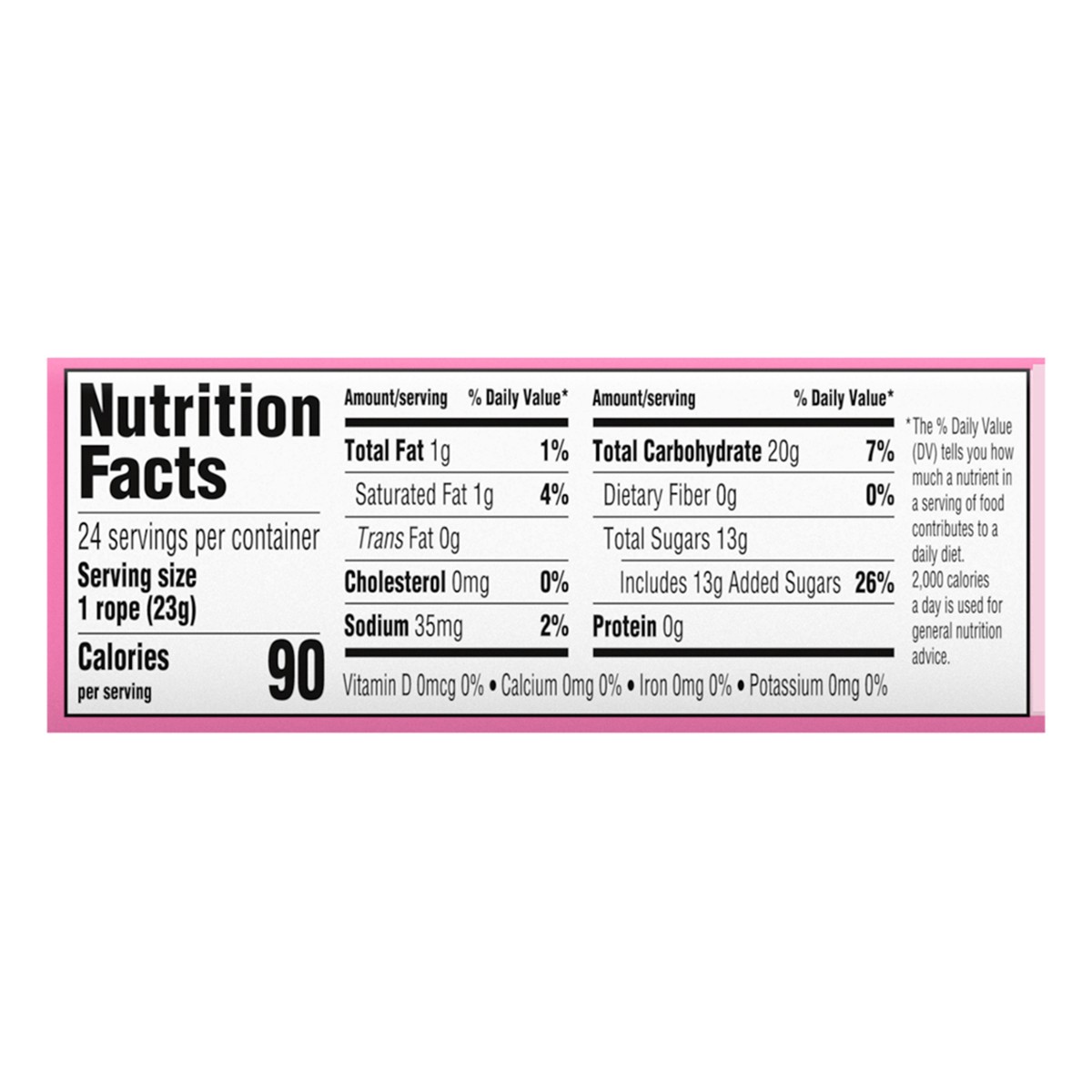 slide 12 of 13, Laffy Taffy Strawberry Candy 24 - 0.81 oz Ropes, 24 ct
