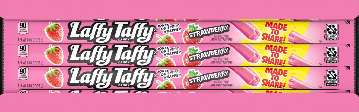 slide 13 of 13, Laffy Taffy Strawberry Candy 24 - 0.81 oz Ropes, 24 ct