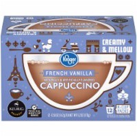 slide 1 of 1, Kroger French Vanilla Flavored Cappuccino Single Serve Cups, 12 ct