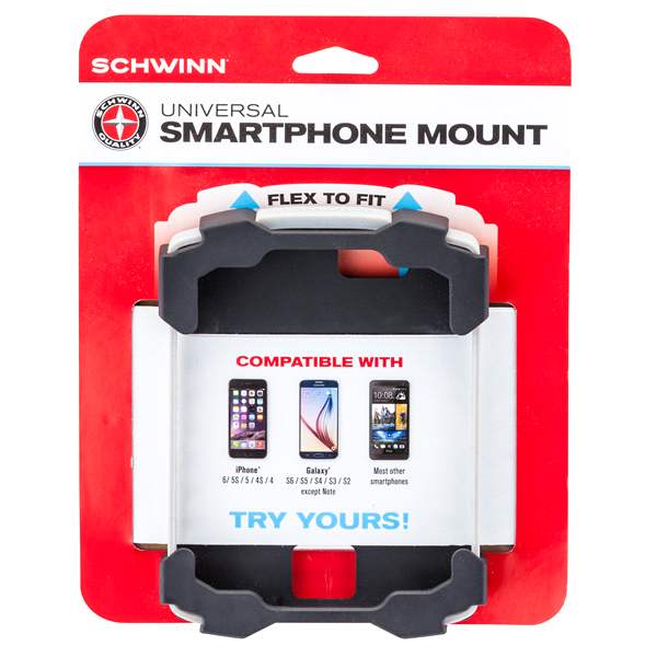 slide 1 of 1, Schwinn Smartphone Bike Mount - Black/Gray, 1 ct