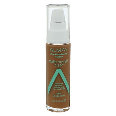 slide 1 of 1, Almay Clear Complexion Make Myself Clear Foundation Cappuccino, 3.5 oz