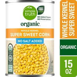 Simple Truth Organic No Salt Added Super Sweet Whole Kernel Corn