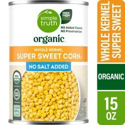 Simple Truth Organic No Salt Added Super Sweet Whole Kernel Corn