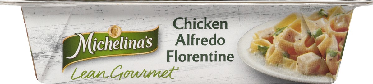 slide 7 of 10, Michelina's Lean Gourmet Chicken Alfredo Florentine, 8 oz