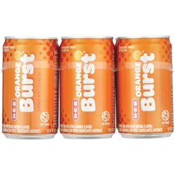 H-E-B Orange Burst Soda 6 pk Mini Cans