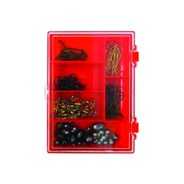 slide 1 of 1, Eagle Claw Hook, Swivel and Sinker Assortment, 122 ct