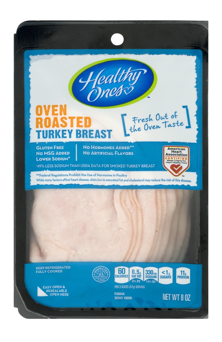 slide 1 of 1, Healthy Ones Oven Roasted Turkey Breast, 7 oz