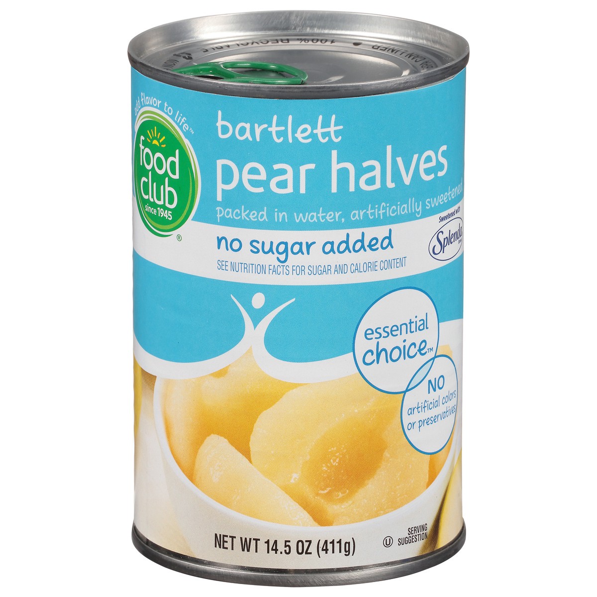 slide 11 of 14, Food Club Bartlett Pear Halves Packed In Water, 14.5 oz