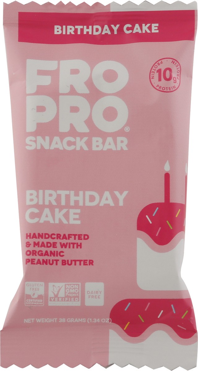 slide 3 of 9, FroPro Birthday Cake Snack Bar 1.34 oz, 1.34 oz