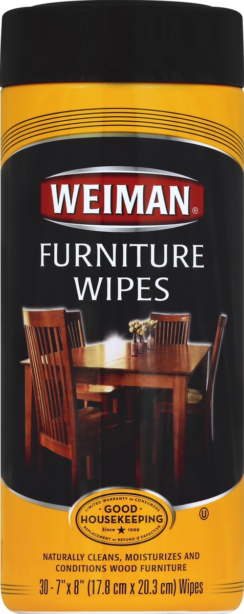 slide 2 of 2, Weiman Furniture Wipes 30 ea, 30 ct