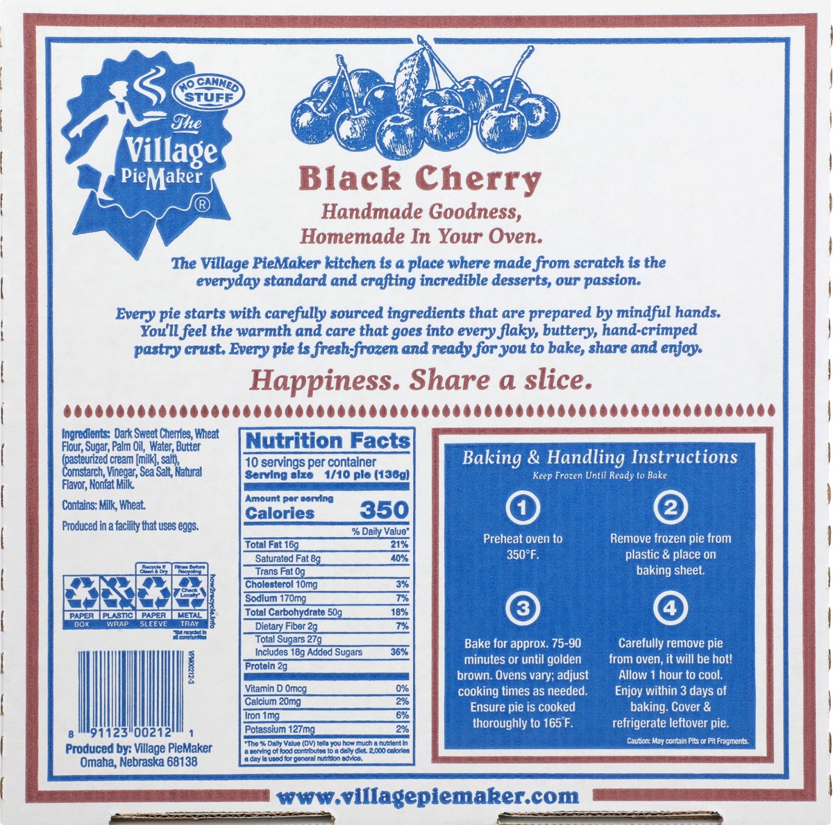 slide 11 of 12, The Village PieMaker Village Pie Maker Black Cherry Pie, 48 oz