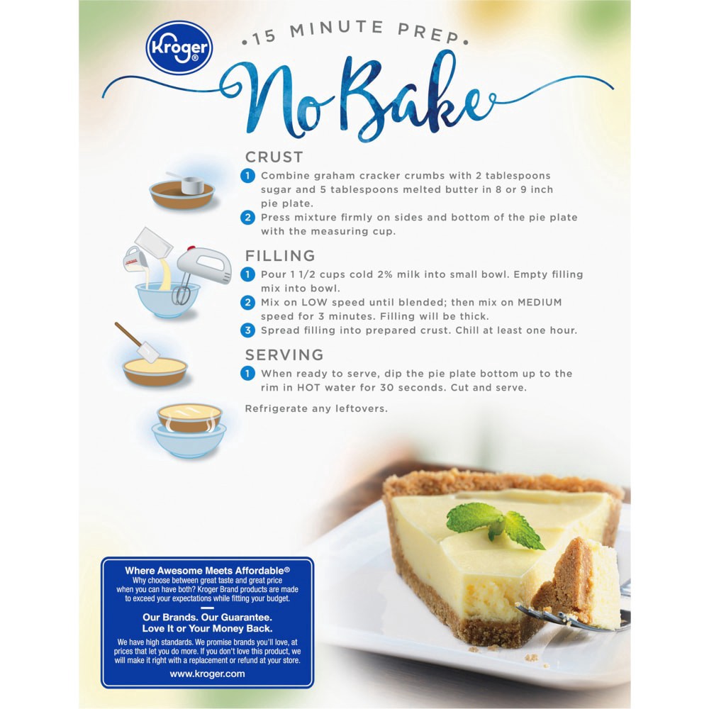 slide 5 of 6, Kroger Original No Bake Cheesecake, 11.5 oz