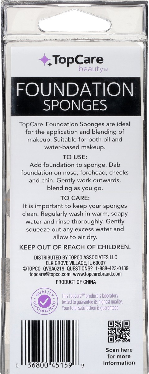 slide 4 of 8, TopCare Sponges, Foundation, 3 ct